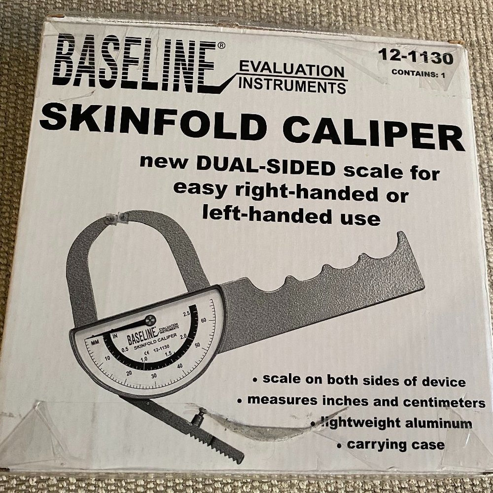 Brand New Baseline 12-1130 Medical Skinfold Caliper, Deluxe Dual, Sided Model